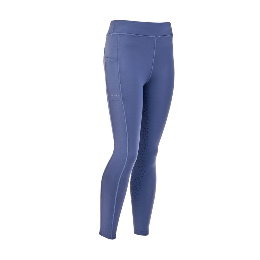 Shires Shires Aubrion Team Young Rider Shield Riding Tights in Blue