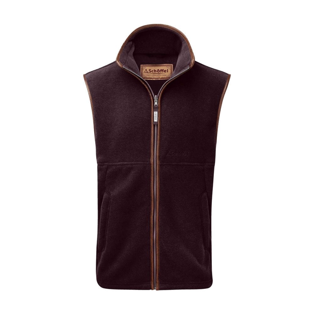 Schoffel Schoffel Oakham Fleece Gilet in Port
