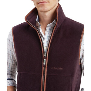 Schoffel Schoffel Oakham Fleece Gilet in Port