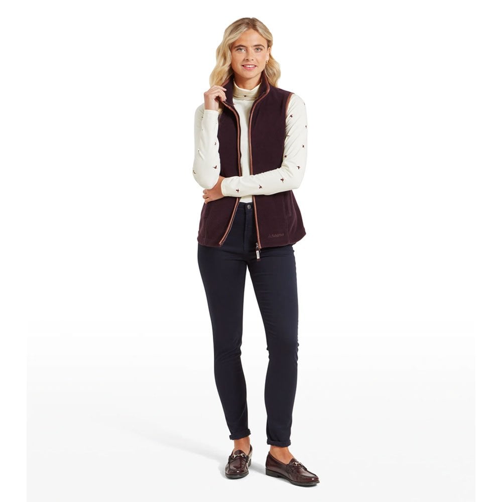 Schoffel Lyndon II Fleece Gilet Burgundy