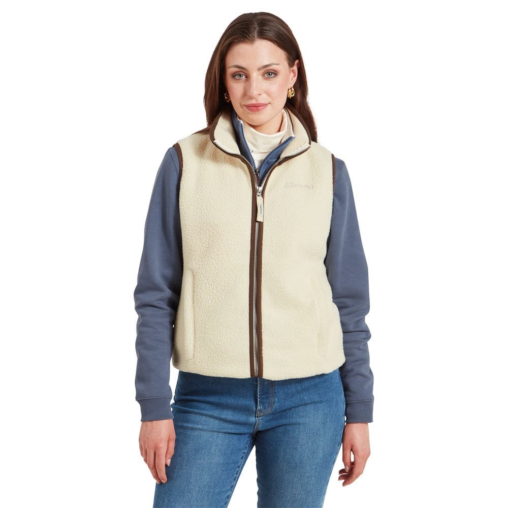 Schoffel Lyndon Retro Fleece Gilet Cream