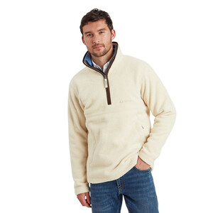 Schoffel Schoffel Berkeley Retro 1/4 Zip Fleece in Ecru