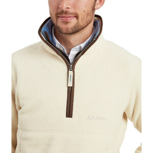 Schoffel Schoffel Berkeley Retro 1/4 Zip Fleece in Ecru