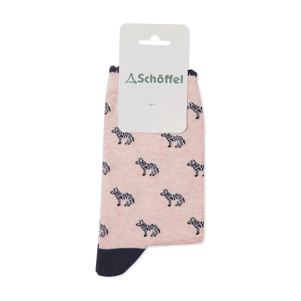 Schoffel Schoffel Ladies Socks in Pink Zebra