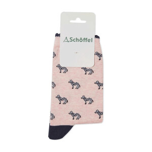 Schoffel Schoffel Ladies Socks in Pink Zebra