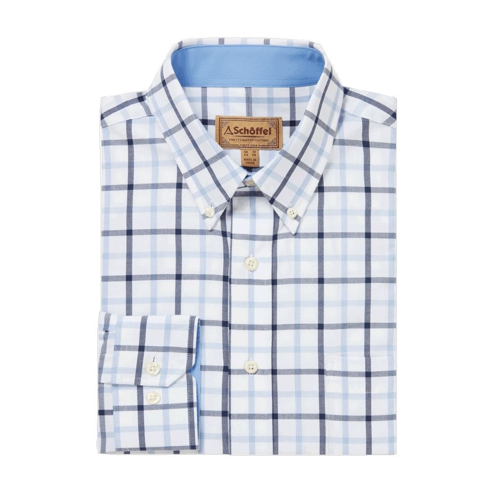 Schoffel Schoffel Brancaster Shirt in Imperial Blue