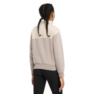 LeMieux LeMieux Young Rider Kate Quarter Zip Sweat in Ash/Stone