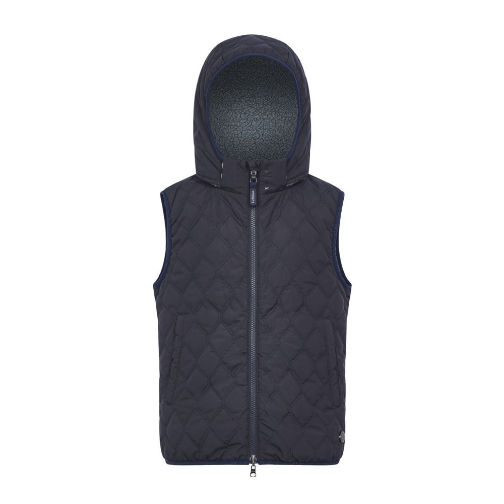 LeMieux Eloise Young Rider Reversible Winter Gilet Navy