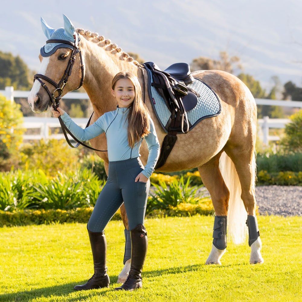 LeMieux Young Rider Base Layer Blue