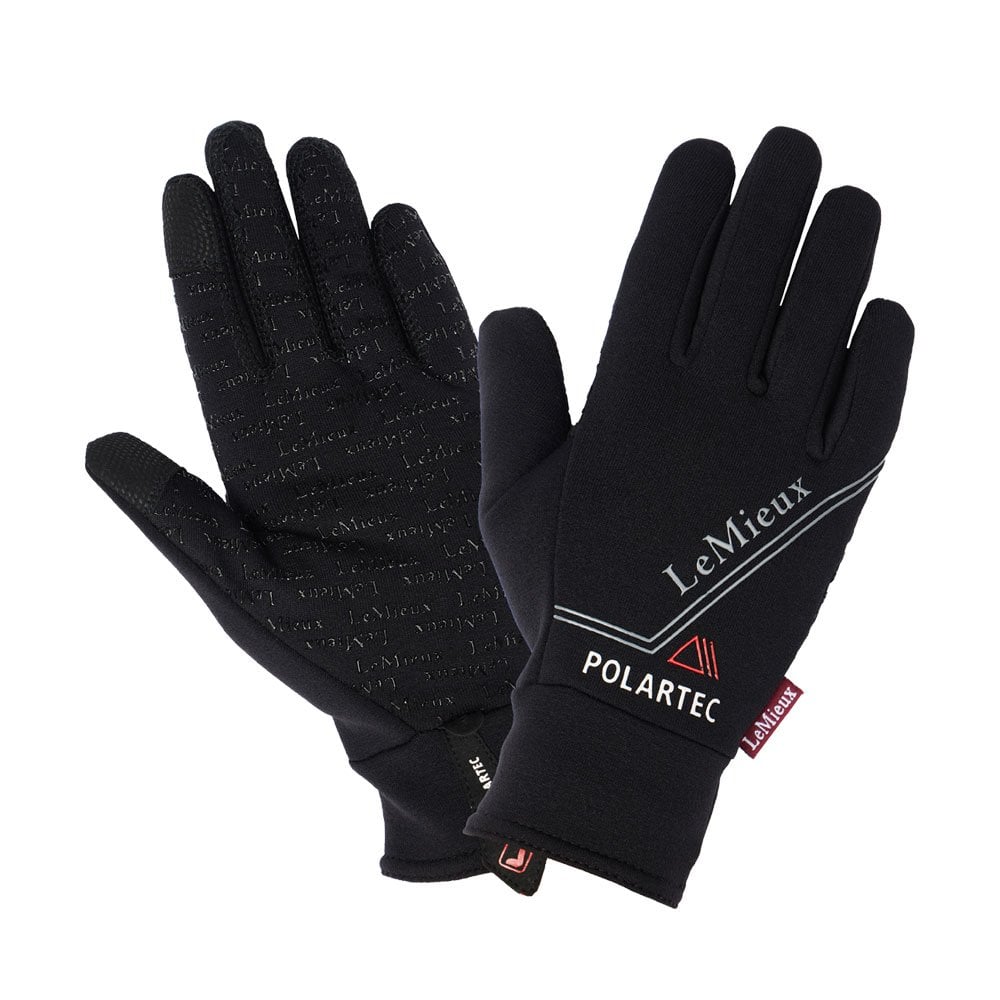 LeMieux LeMieux PolarTec Gloves AW24 in Black