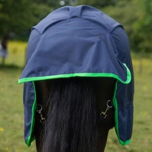Gallop Gallop Ponie 0g Combo Turnout Rug in Navy/Green