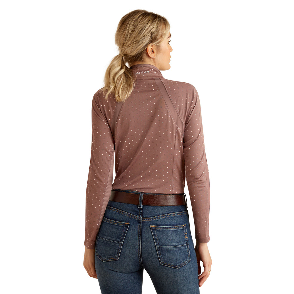 Ariat Sunstopper 3.0 1/4 Zip Top Purple