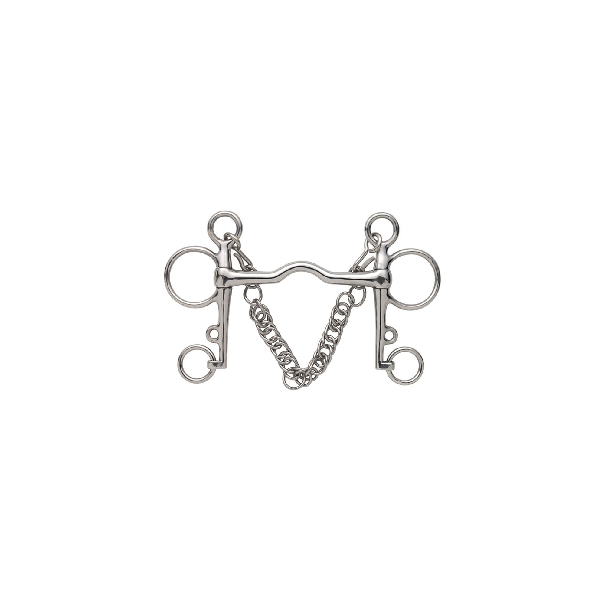 Shires Mullen Mouth Pelham In Acciaio Inox – Morso Per Cavallo A Barra Dritta - 4