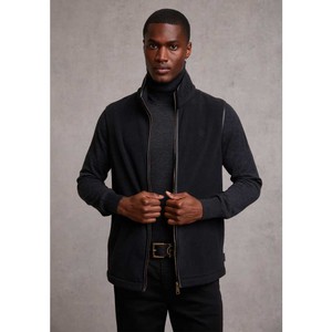 Holland Cooper Holland Cooper Mens Country Fleece Gilet in Black