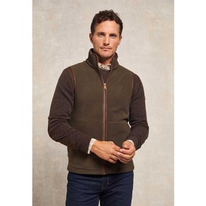 Holland Cooper Holland Cooper Mens Country Fleece Gilet in Khaki