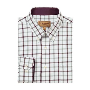 Schoffel Schoffel Brancaster Shirt in Wine Check