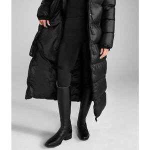 Aztec Diamond Aztec Diamond Heavy Quilted Long Puffer Coat in Black
