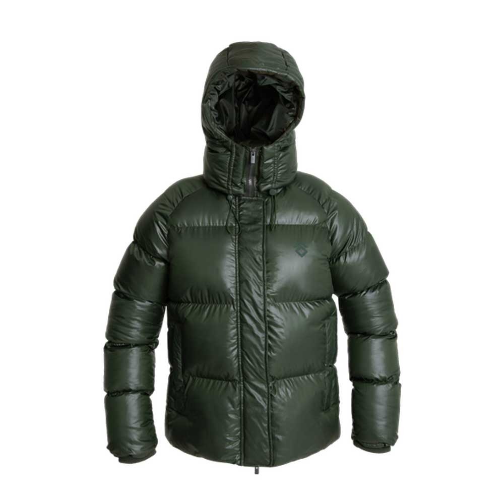 Aztec Diamond Aztec Diamond Heavy Quilted Short Puffer Jacket in Forest Green