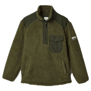 Joules Joules Mens Billy Quarter Zip Fleece in Green