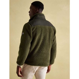 Joules Joules Mens Billy Quarter Zip Fleece in Green