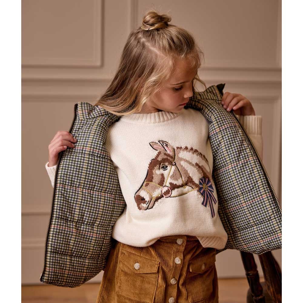 Joules Girls Hattie Jumper Cream