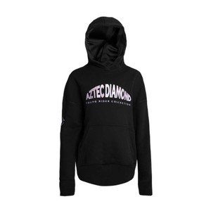 Aztec Diamond Aztec Diamond Young Rider Pull on Hoodie in Black/Pink