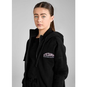 Aztec Diamond Aztec Diamond Young Rider Zip Hoodie in Black/Pink