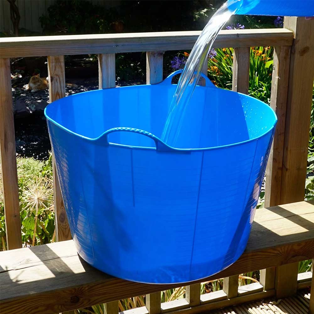 Red Gorilla Gorilla Bucket - 22 Litre Flexible Tub With Metal Handle For Garden, Building & Horse Feed (Sky Blue)-667177