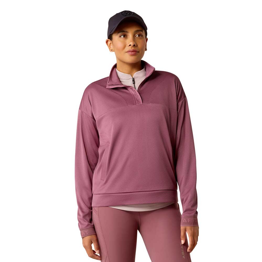 Ariat Ariat Breathe 1/2 Zip Sweatshirt in Tulipwood