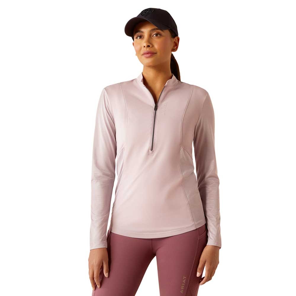 Ariat Breathe 1/4 Zip Base Layer Pink
