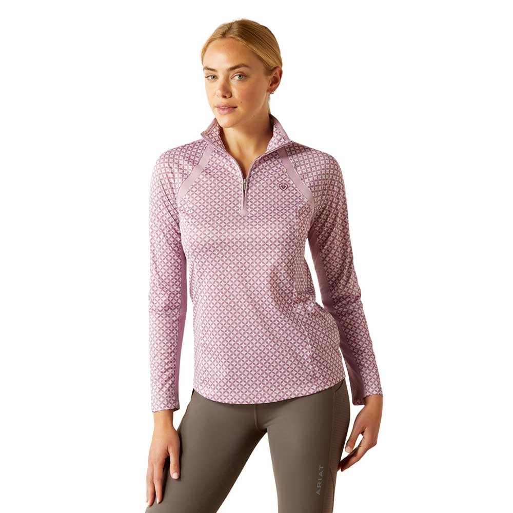 Ariat Ariat Sunstopper 3.0 1/4 Zip Top in Lavender Mist Tile