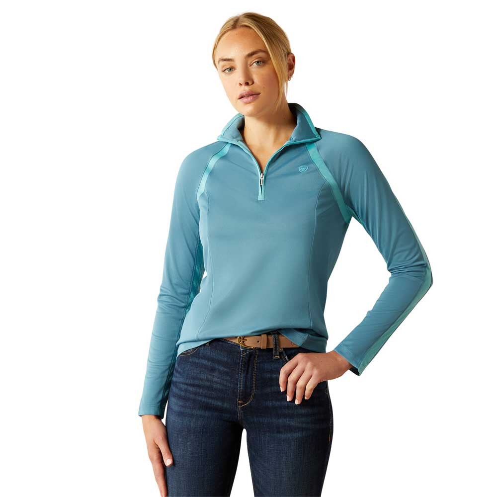Ariat Sunstopper 3.0 1/4 Zip Top Blue