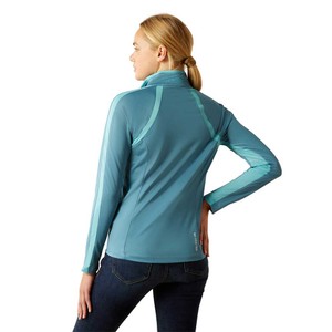 Ariat Ariat Sunstopper 3.0 1/4 Zip Top in Storm Blue
