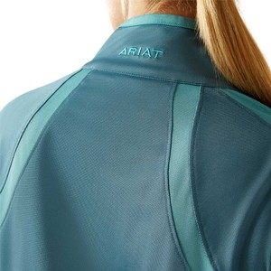 Ariat Ariat Sunstopper 3.0 1/4 Zip Top in Storm Blue
