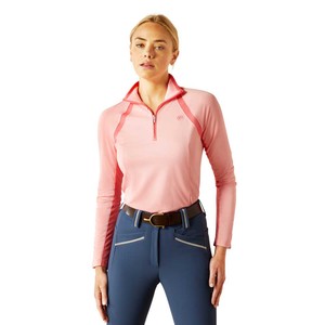 Ariat Ariat Sunstopper 3.0 1/4 Zip Top in Flamingo Pink