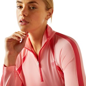 Ariat Ariat Sunstopper 3.0 1/4 Zip Top in Flamingo Pink