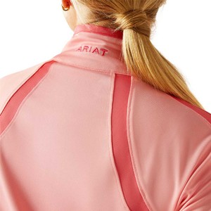 Ariat Ariat Sunstopper 3.0 1/4 Zip Top in Flamingo Pink