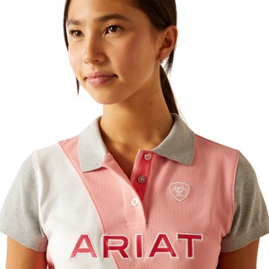 Ariat Ariat Youth Taryn Polo Shirt in Flamingo Pink