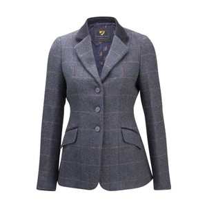 Shires Shires Aubrion Saratoga Ladies Show Jacket in Juniper Navy Check