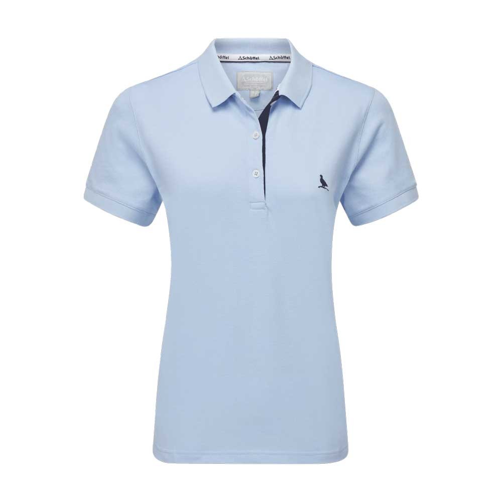Schoffel Schoffel Ladies St Ives Polo Shirt in Sky Blue