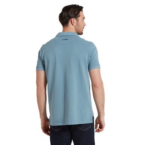 Schoffel Schoffel Mens St Ives Dyed Polo Shirt in Pigeon Blue