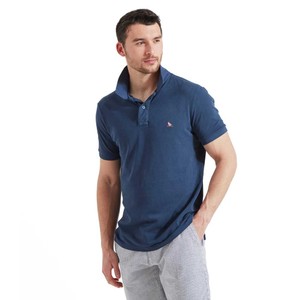 Schoffel Schoffel Mens St Ives Dyed Polo Shirt in French Navy