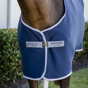 Horseware Horseware Amigo Jersey Cooler in Navy/Titanium Grey