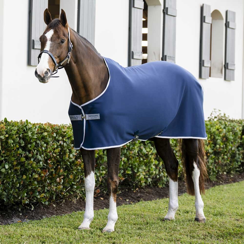 Horseware Horseware Amigo Pony Jersey Cooler in Navy/Titanium Grey