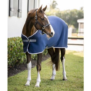Horseware Horseware Amigo Pony Jersey Cooler in Navy/Titanium Grey