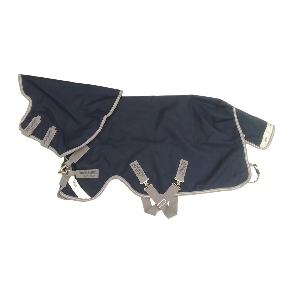 Horseware Horseware Amigo Bravo 1200D Plus Pony Lite 0g Turnout Rug in Navy/Titanium Grey