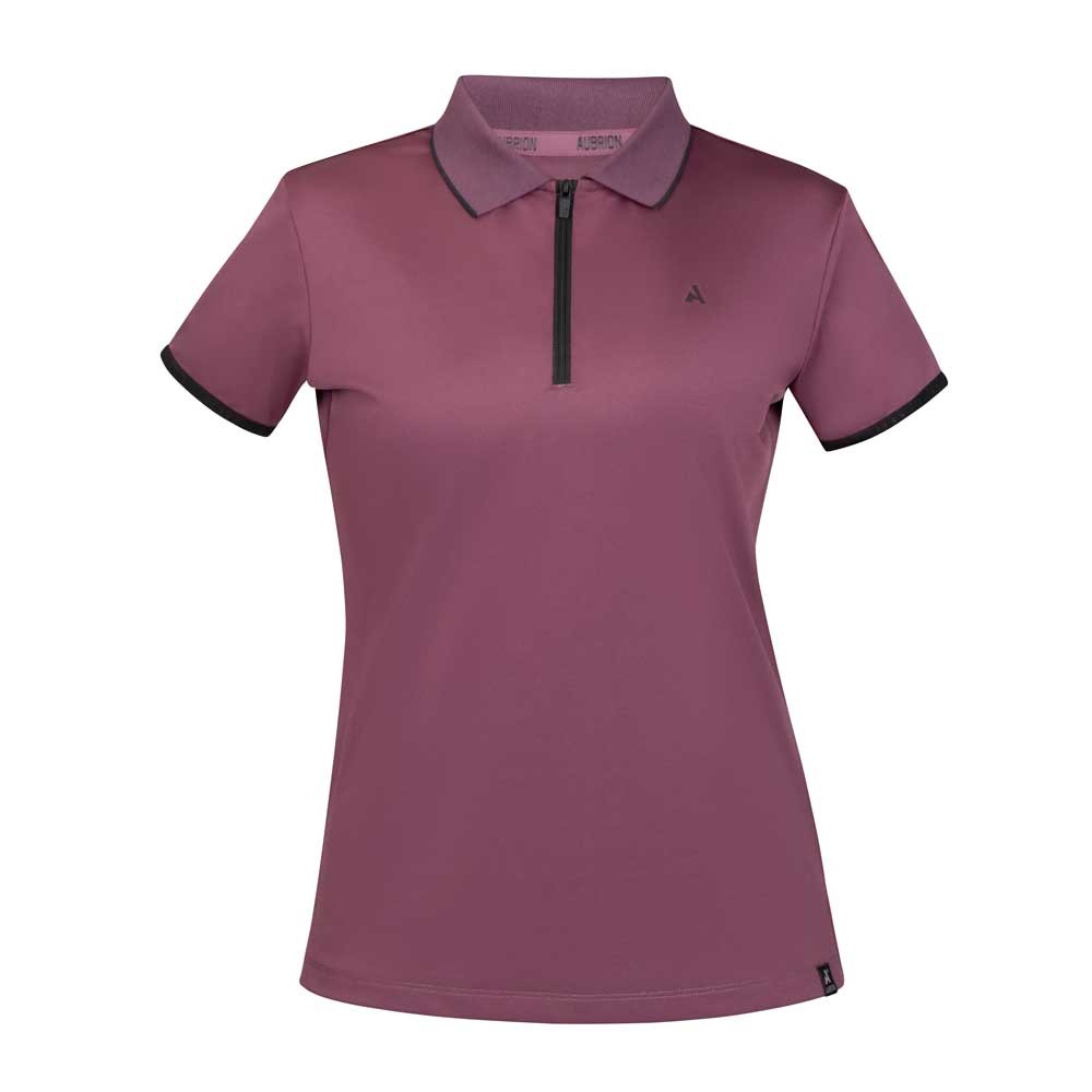 Shires Aubrion React Short Sleeve Tech Polo Shirt Purple