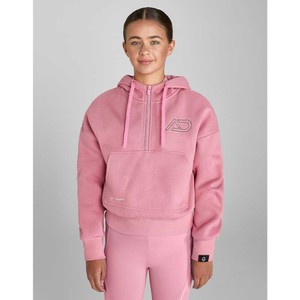 Aztec Diamond Aztec Diamond Young Rider Half Zip Hoodie in Coral