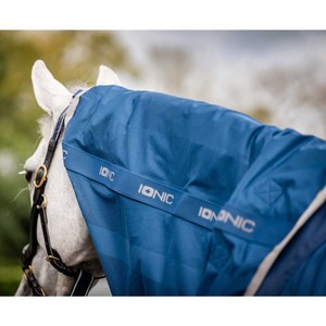 Horseware Horseware Ionic Therapy Mesh Cooler Hood in Imperial Blue/Silver