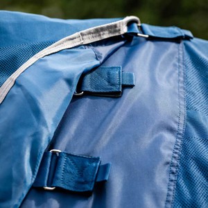 Horseware Horseware Ionic Therapy Mesh Cooler Hood in Imperial Blue/Silver